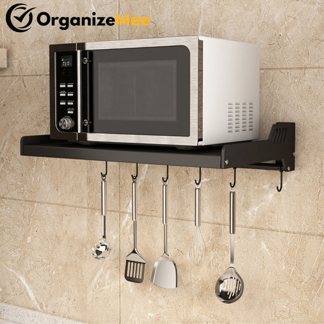 microwave wall rack shelf