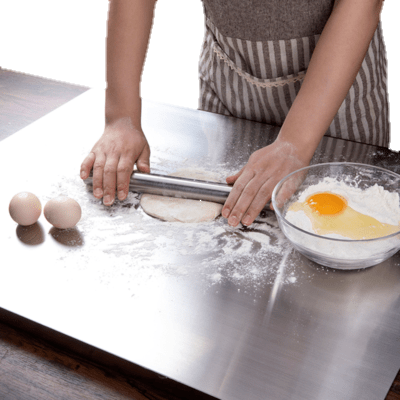 cusomised steel chopping board counter top stainless steel chopping cutting board