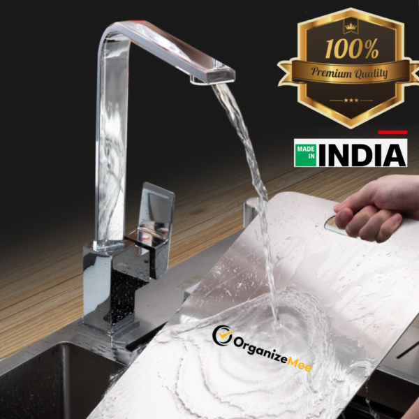 OrganizeMee Extra Large stainless Steel Chopping Board Cutting,Food-Grade Chopping Cutting Slicing Serving Cut Board for Fruits Vegetables Meat Cheese Pizza Dough for Chefs Kitchen /50 x31 cm X 1.5 MM Thick