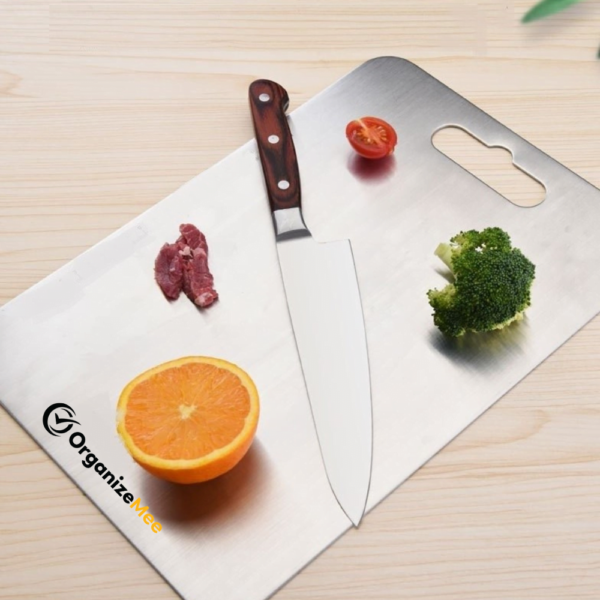 Medium Stainless steel chopping cutting board Size : (317 MM X 210 MM)