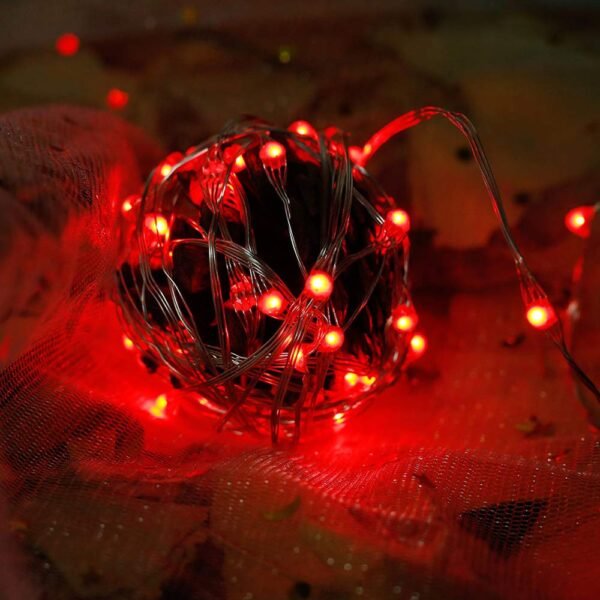 RGB LED Copper Wire String Lights with Remote Controller and Timer IP65 Waterproof 16 Colors 4 Modes 10 Meters